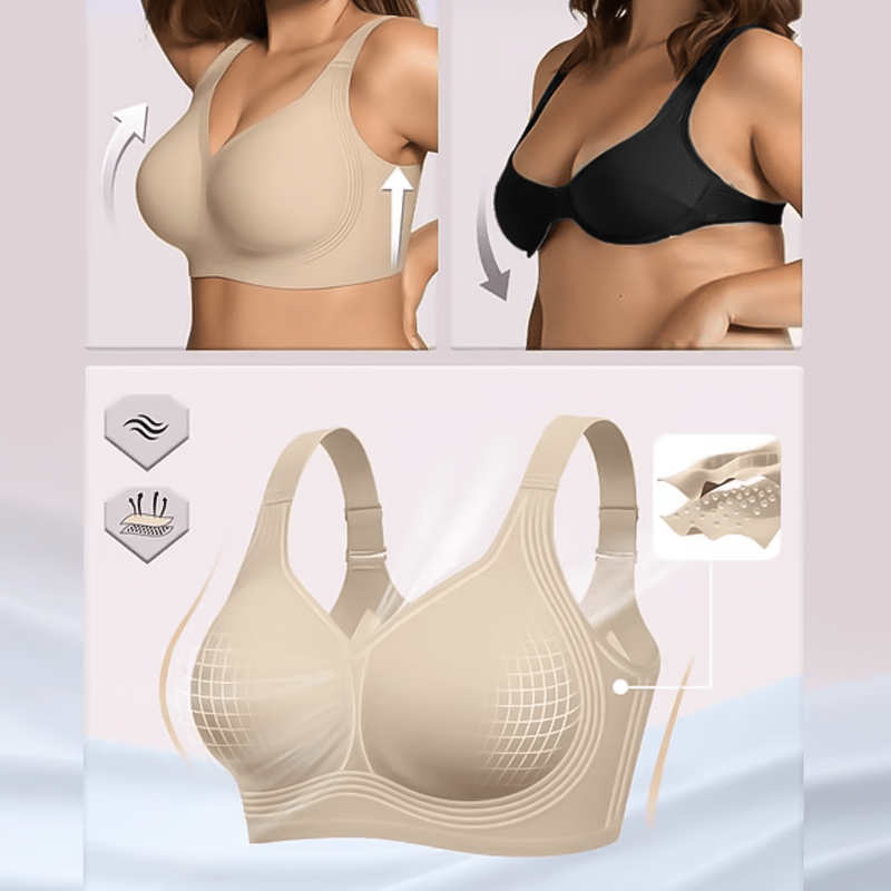 Women’s Wireless Jelly Bra – Plus Size Seamless Support - RibeledRibeledWomen’s Wireless Jelly Bra – Plus Size Seamless Support