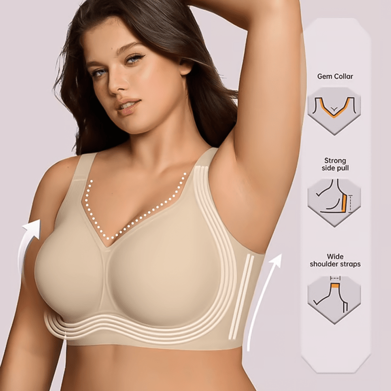 Women’s Wireless Jelly Bra – Plus Size Seamless Support - RibeledRibeledWomen’s Wireless Jelly Bra – Plus Size Seamless Support