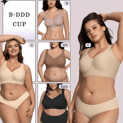 Women’s Wireless Jelly Bra – Plus Size Seamless Support - RibeledRibeledWomen’s Wireless Jelly Bra – Plus Size Seamless Support